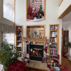 Fireplace wall addition.