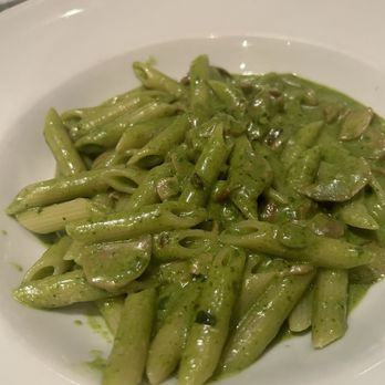 Piccolo Paradiso - Custom pasta. Penne with pesto and mushrooms - Italian Near Me - Beverly Hills, California