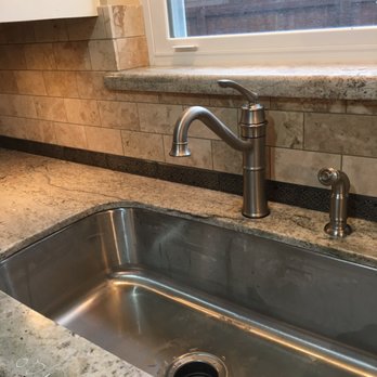 ACR Flooring - New sink, custom tile and granite ledge - Flooring Near Me - Deer Park, Texas