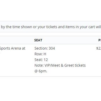 Event Tickets Center - Actual Venue Charge for ticket day before event - Ticket Sales Near Me - Gainesville, Florida