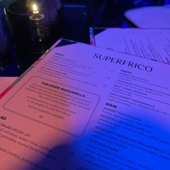 Superfrico - Menu - Italian Near Me - Las Vegas, Nevada Superfrico - Menu - Italian Near Me - Las Vegas, Nevada