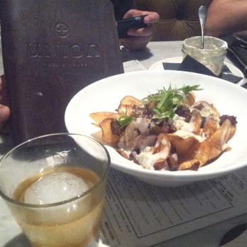Union Public House - Pub chips with a Sazerac cocktail - American Near Me - Tucson, Arizona Union Public House - Pub chips with a Sazerac cocktail - American Near Me - Tucson, Arizona