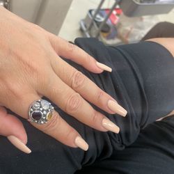 Blue Jay Nails & Spa - Coffin  Nail set, Actylic $46