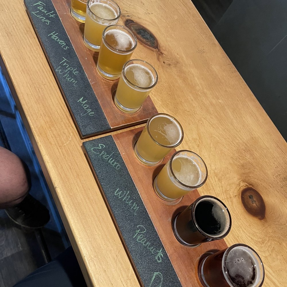 Relic Brewing Company - Our first two flights - Breweries Near Me - Plainville, Connecticut