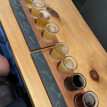 Relic Brewing Company - Our first two flights - Breweries Near Me - Plainville, Connecticut