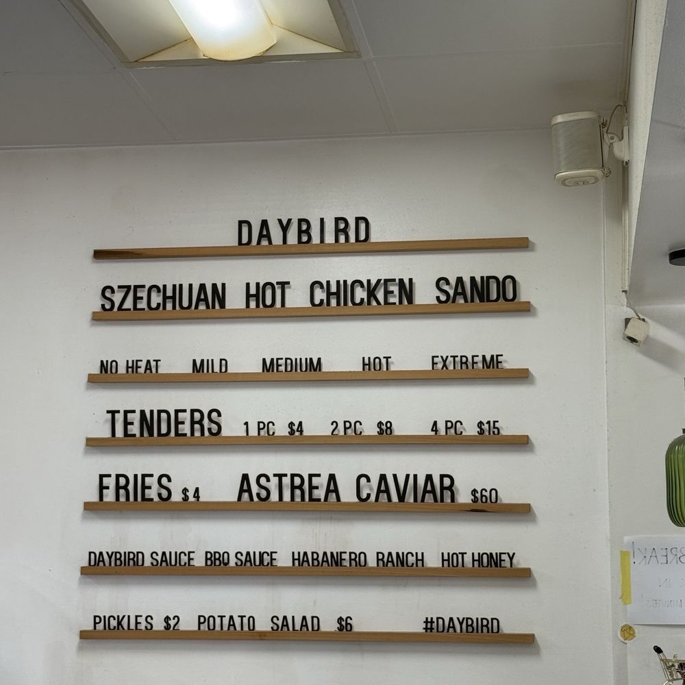 Daybird - Menu - Chicken Shop Near Me - Los Angeles, California