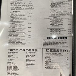 Los Altos - Lunch menu