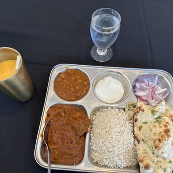 Curry Lounge - Achari goat combo with mango lassi...excellent!!! - Indian Near Me - Artesia, California Curry Lounge - Achari goat combo with mango lassi...excellent!!! - Indian Near Me - Artesia, California