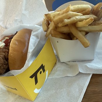 Starbird Chicken - Chicken sandwich with fries - Salad Near Me - San Francisco, California Starbird Chicken - Chicken sandwich with fries - Salad Near Me - San Francisco, California