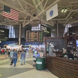 Main hall has electronic arrivals/departures boards, coffee shop, snacks, bar and other services. Main hall has electronic arrivals/departures boards, coffee shop, snacks, bar and other services.