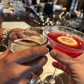 Copper Canyon Grill - Round 1, Stella and pomagranite martini - American Near Me - Lanham, Maryland