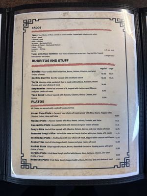 Menu photo 1 Taqueria Conchitas Many, LA Menu photo 1 Taqueria Conchitas Many, LA