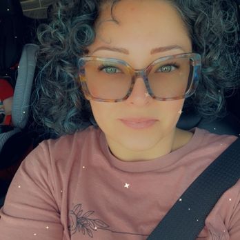 Davanti Salon and Spa - The pink shirt is after the haircut; look at that definition and volume. - Hair Salons Near Me - Denton, Texas Davanti Salon and Spa - The pink shirt is after the haircut; look at that definition and volume. - Hair Salons Near Me - Denton, Texas