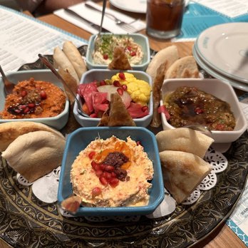 Darna Mediterranean Eatery - L-Darna Mezza Platter - Mediterranean Near Me - Plano, Texas