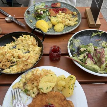 Stiftskeller - Pork Schnitzel, Egg noodles, salad - Bars Near Me - Innsbruck, 7 Stiftskeller - Pork Schnitzel, Egg noodles, salad - Bars Near Me - Innsbruck, 7