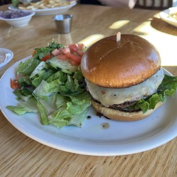 Silver Fork Lodge & Restaurant - Burger with salad - Bed & Breakfast Near Me - Brighton, Utah Silver Fork Lodge & Restaurant - Burger with salad - Bed & Breakfast Near Me - Brighton, Utah