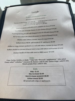 Menu photo 1 The Cooperstown Diner Cooperstown, NY Menu photo 1 The Cooperstown Diner Cooperstown, NY