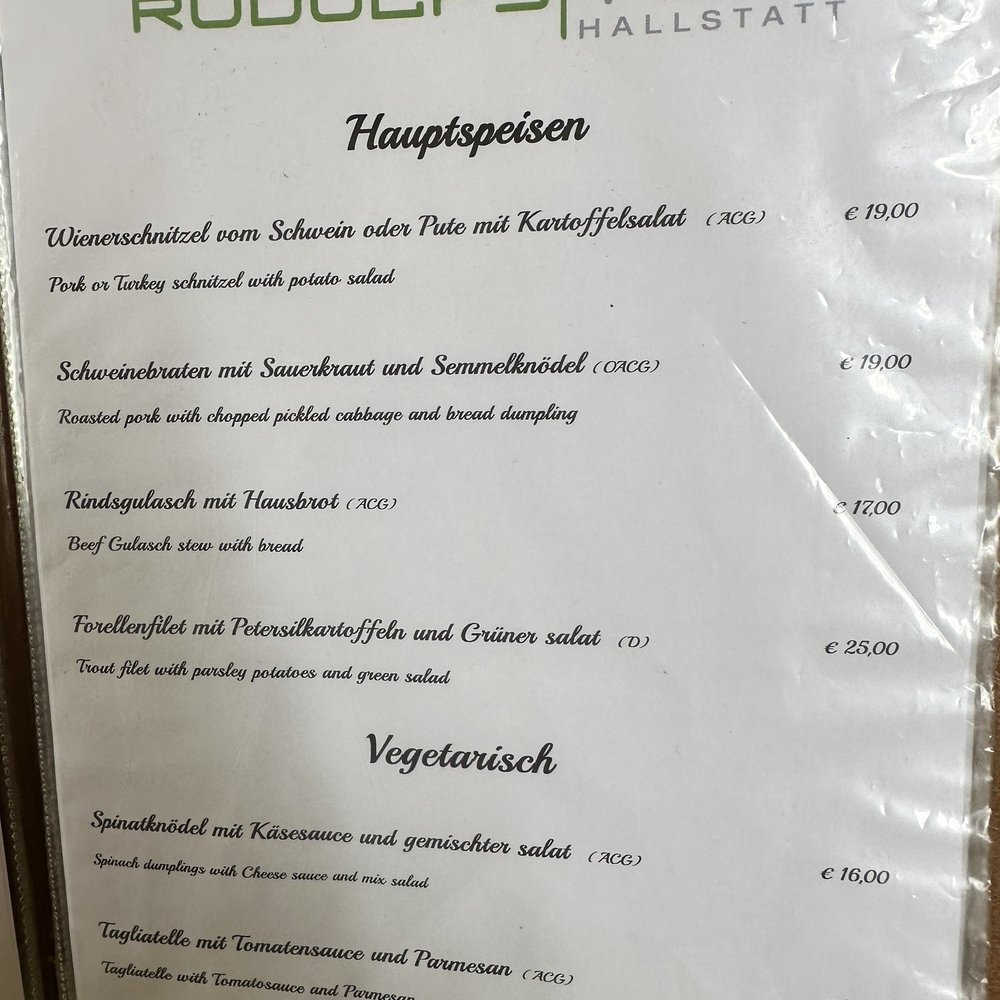 Rudolfsturm Hallstatt - Menu - Austrian Near Me - Hallstatt, 4 Rudolfsturm Hallstatt - Menu - Austrian Near Me - Hallstatt, 4