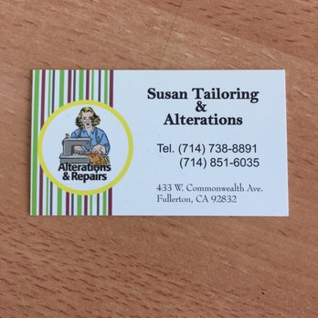 Susan Tailoring & Alterations - Sewing & Alterations Near Me - Fullerton, California Susan Tailoring & Alterations - Sewing & Alterations Near Me - Fullerton, California