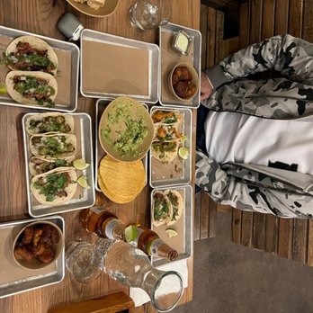 bartaco Seaport - a table full of food - Tacos Near Me - Boston, Massachusetts