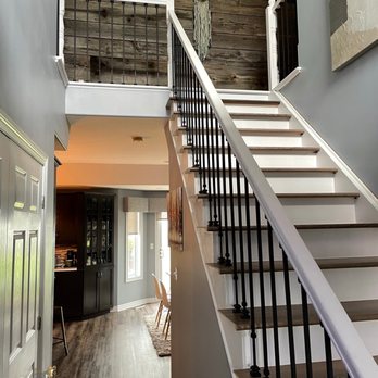 Russell Restaurant - New stairs, spindles and railing - Cocktail Bars Near Me - Russell, Ontario