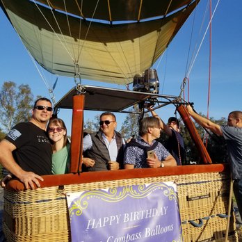 Compass Balloons - They put this banner up for my girlfriend's birthday! - Hot Air Balloons Near Me - Cardiff, California Compass Balloons - They put this banner up for my girlfriend's birthday! - Hot Air Balloons Near Me - Cardiff, California