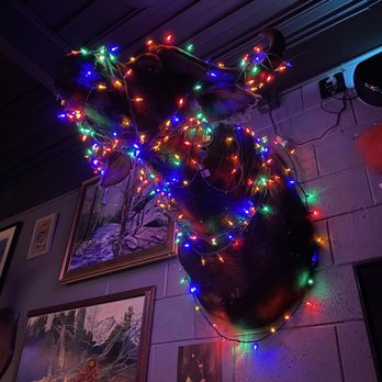 Stanbury - christmas lights on the ceiling of a restaurant - New American Near Me - Raleigh, North Carolina Stanbury - christmas lights on the ceiling of a restaurant - New American Near Me - Raleigh, North Carolina