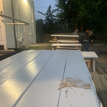 Dream Creamery - Picnic tables (excuse the ice cream spill someone did) - Ice Cream & Frozen Yogurt Near Me - Minneapolis, Minnesota Dream Creamery - Picnic tables (excuse the ice cream spill someone did) - Ice Cream & Frozen Yogurt Near Me - Minneapolis, Minnesota