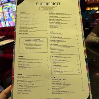 Superfrico - Menu - Italian Near Me - Las Vegas, Nevada