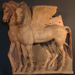 Museo Etrusco Informazioni - gli splendidi cavalli alati di Tarquinia