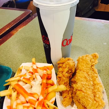 Dancing Crane Cafe - Chicken Tenders with Buffalo fries - Fast Food Near Me - Bronx, New York