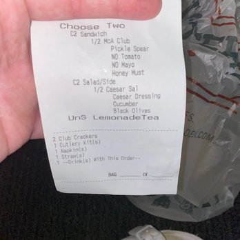 McAlister's Deli - Receipt requesting no tomato or mayo. I'm allergic to tomatoes. - Delis Near Me - Lawrence, Kansas McAlister's Deli - Receipt requesting no tomato or mayo. I'm allergic to tomatoes. - Delis Near Me - Lawrence, Kansas