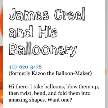 James Creel and His Balloonery - Balloon Services Near Me James Creel and His Balloonery - Balloon Services Near Me
