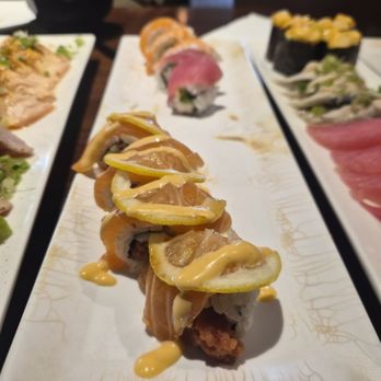 Sushi One Spot - Lemon salmon type of sushi (one of the best) - Japanese Near Me - Rancho Cucamonga, California Sushi One Spot - Lemon salmon type of sushi (one of the best) - Japanese Near Me - Rancho Cucamonga, California