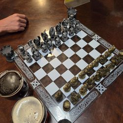 Dragon's Tale Brewery - Our IPA and chess