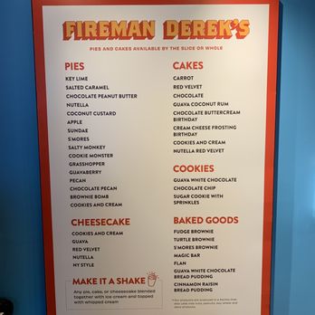 Fireman Derek’s Bake Shop - Menu - Desserts Near Me - Miami, Florida Fireman Derek’s Bake Shop - Menu - Desserts Near Me - Miami, Florida