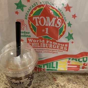 Tom's #1 - Coffee Jimako that was delicious. 5 - Burgers Near Me - Ontario, California
