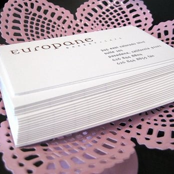 Europane - the cute card holder and their really thick cards - Bakeries Near Me - Pasadena, California