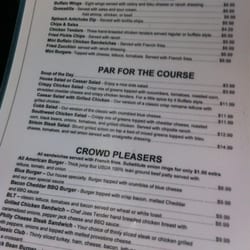 Harv's Sports Bar and Grill - Bar menu (front)