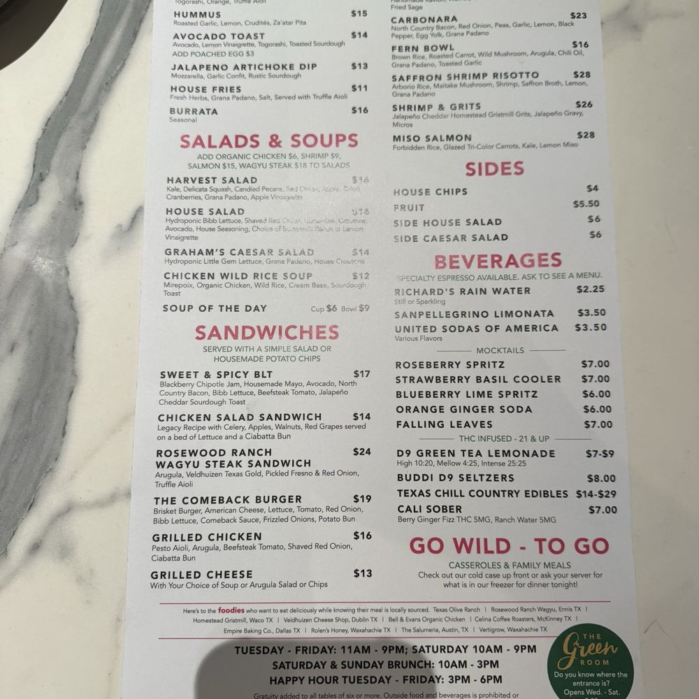 Menu Menu