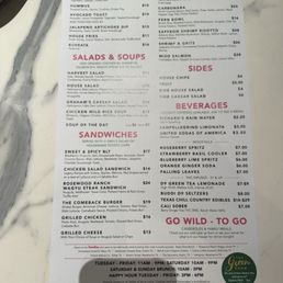 Menu Menu