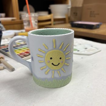 Color Me Mine - One side of my mug - Paint-Your-Own Pottery Near Me - Daly City, California