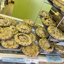 Hot Contents - Personal fruit pies, apple, blueberry, raspberry and triple berry.