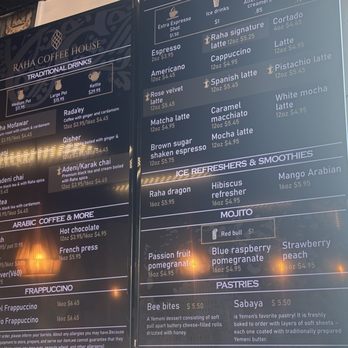 Raha Coffee House - Menu - Coffee & Tea Near Me - Buffalo, New York Raha Coffee House - Menu - Coffee & Tea Near Me - Buffalo, New York