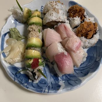 Rolla Cabin - Caterpillar roll, soft shelled crab roll and hamachi mango roll - Japanese Near Me - Hayward, California Rolla Cabin - Caterpillar roll, soft shelled crab roll and hamachi mango roll - Japanese Near Me - Hayward, California