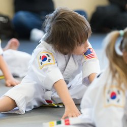 Galaxy Martial Arts - LITTLE LION WARMING UP BEFORE TESTING