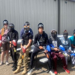 BattleZone Park - Our group suited up!