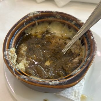 Café at The Square - French onion after I dug in - American Near Me - New Orleans, Louisiana