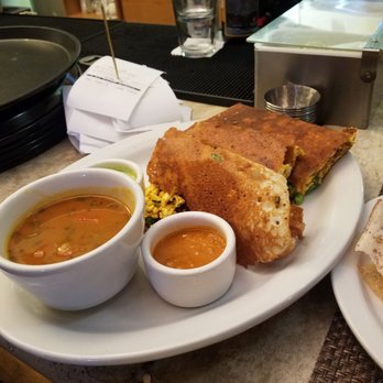 Paper Dosa - Paneer and pea dosa - Indian Near Me - Santa Fe, New Mexico