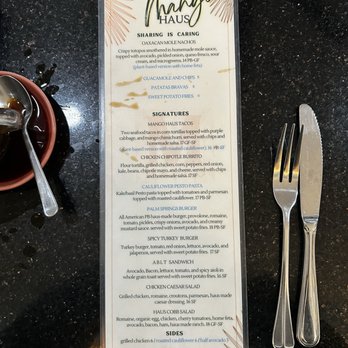 Mango Haus - Lunch menú. - Breakfast & Brunch Near Me - Bakersfield, California